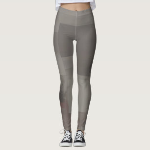Erdtöne abstrakte Quadrate Leggings