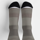Erdtöne abstrakte Quadrate Socken (Oben)
