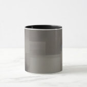 Erdtöne abstrakte Quadrate Tasse (Zentrum)