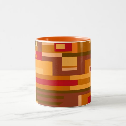 Erdtöne abstrakte Tasse (Mittel)