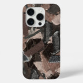 Erdtöne abstraktes rustikales Band strukturiert Case-Mate iPhone Hülle (Rückseite)