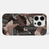 Erdtöne abstraktes rustikales Band strukturiert Case-Mate iPhone Hülle (Rückseite (Horizontal))