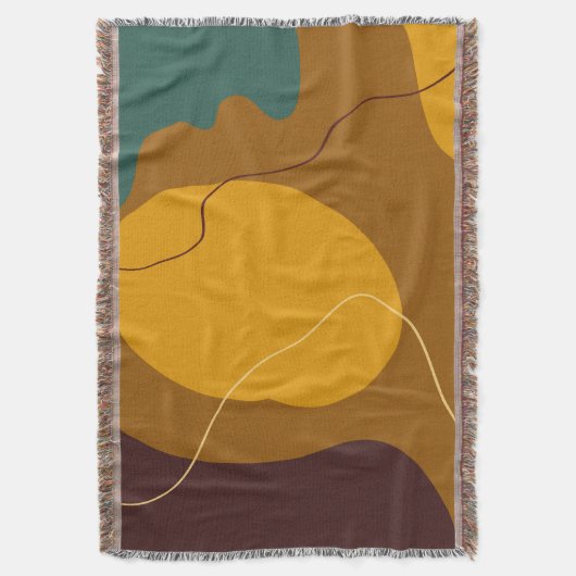 Erdtöne Bio Formen abstrakter Hintergrund Decke (Vorderseite Vertikal)