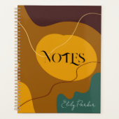 Erdtöne Bio Formen abstrakter Hintergrund Planer (Vorderseite)