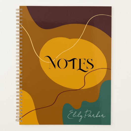 Erdtöne Bio Formen abstrakter Hintergrund Planer (Vorderseite)