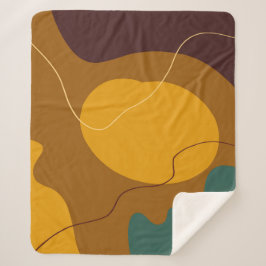 Erdtöne Bio Formen abstrakter Hintergrund Sherpadecke