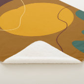 Erdtöne Bio Formen abstrakter Hintergrund Sherpadecke (3/4)