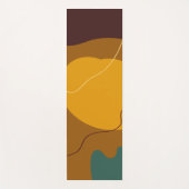 Erdtöne Bio Formen abstrakter Hintergrund Yogamatte (Vorderseite)