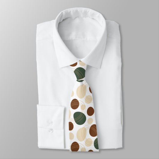 Erdtöne Bio Formen Muster Krawatte (Gebunden)