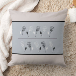 Erdtöne Bläschen und Blätter Muster-Kissen Kissen