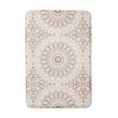 Erdtone Geometric Mandala Pattern Badematte (Vorderseite Vertikal)