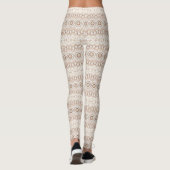 Erdtone Geometric Mandala Pattern Leggings (Rückseite)