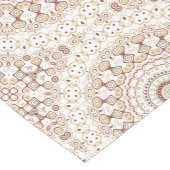 Erdtone Geometric Mandala Pattern Mittelgroßer Tischläufer (Ecke)