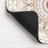 Erdtone Geometric Mandala Pattern Mousepad (Ecke)
