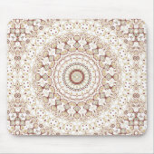 Erdtone Geometric Mandala Pattern Mousepad (Vorne)