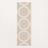Erdtone Geometric Mandala Pattern Yogamatte (Vorderseite)