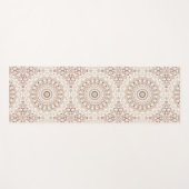 Erdtone Geometric Mandala Pattern Yogamatte (Vorderseite (Horizontal))