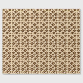 Erdtöne-Geometrie Geschenkpapier (Flach)