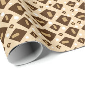 Erdtöne-Geometrie Geschenkpapier (Rolleneckpunkt)