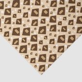 Erdtöne-Geometrie Seidenpapier (Detail)