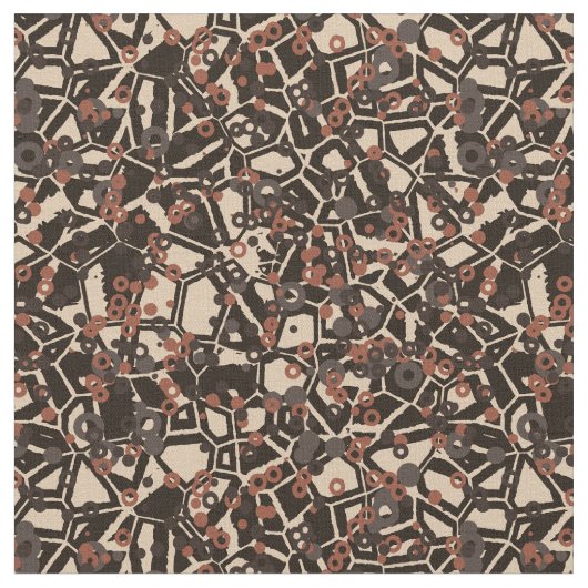 Erdtöne geometrisch 2 stoff (Nahaufnahme)