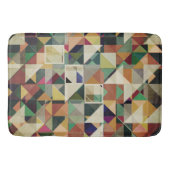 Erdtöne Geometrisches Muster Badematte (Vorderseite)