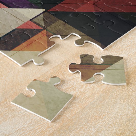 Erdtöne Geometrisches Muster Puzzle (Seite)