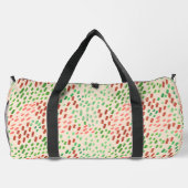 Erdtöne Handgemalte Punkte Duffle Bag (Rückseite)