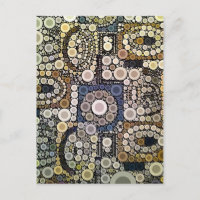 Erdtöne Konzentrische Kreise Mosaikmuster