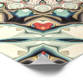 Erdtöne-Mandala Poster (Ecke)