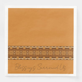 Erdtöne mit Gold Serviette