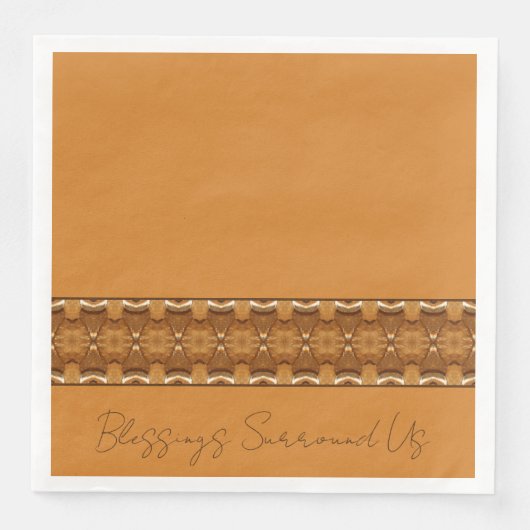 Erdtöne mit Gold Serviette (Vorderseite)