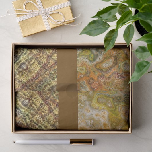 Erdtöne Muster-Tissue-Papier Seidenpapier (Geschenk)