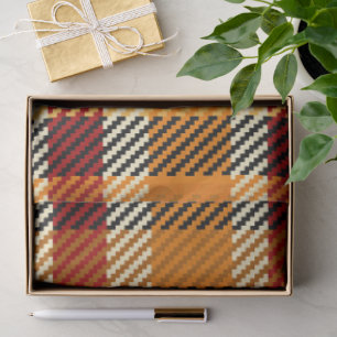 Erdtöne Plaid Seidenpapier