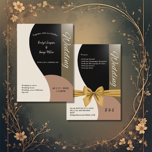 Erdtöne schlichte Hochzeit