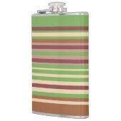 Erdtöne Streifen Flask Flachmann (Links)
