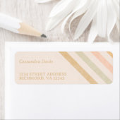 Erdtone Streifen | Minimale Boho-Rücksendeadresse (Insitu)