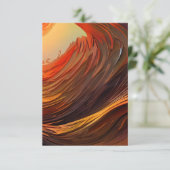 Erdtöne Surreal Sunrise Einladung (Stehend Vorderseite)