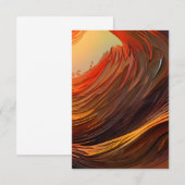 Erdtöne Surreal Sunrise Einladung (Vorne/Hinten)