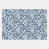 Erdtöne und blaue Tarnmuster Geschenkpapier Set (Vorderseite 3)