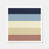 Erdtöne und Blues Serviette (Vorderseite)