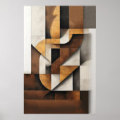 Erdtöne und Collage Poster (Vorne)