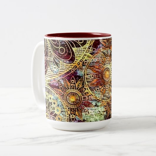 ErdTones 15 oz Zwei-Tonen-Tasse Zweifarbige Tasse (Vorderseite Links)