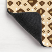 Erdtönige Geometrie Mousepad (Ecke)