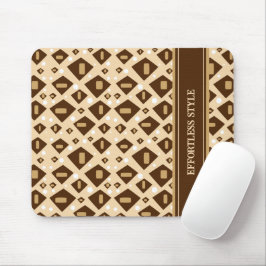 Erdtönige Geometrie Mousepad