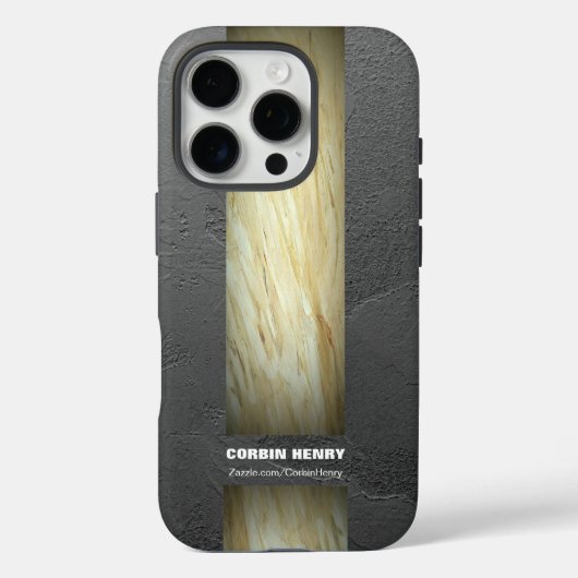 Erdtönige Marmor-Name-Textur Case-Mate iPhone Hülle (Rückseite)
