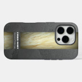 Erdtönige Marmor-Name-Textur Case-Mate iPhone Hülle (Rückseite (Horizontal))