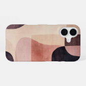 Erdtöniges Abstrakt iPhone 16 Hülle (Rückseite (Horizontal))