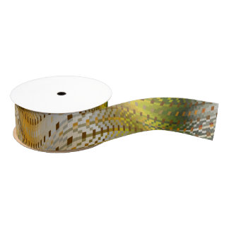 Erdtöniges falsches Schlangenleder-Grosgrain-Band Ripsband