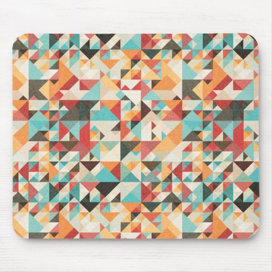 Erdtöniges geometrisches Muster Mousepad (Vorne)